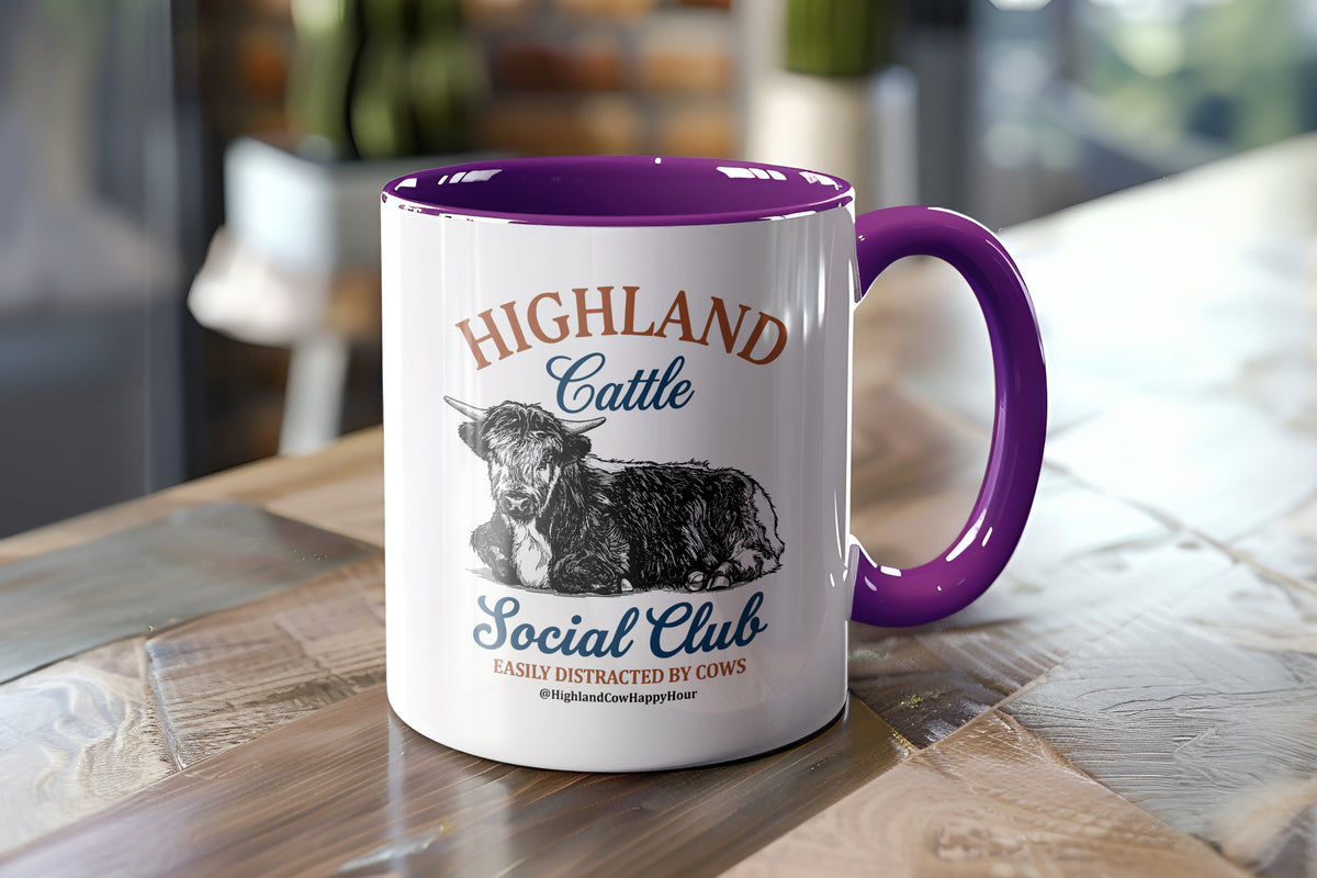 Highland Cattle Social Club Coffee Mug