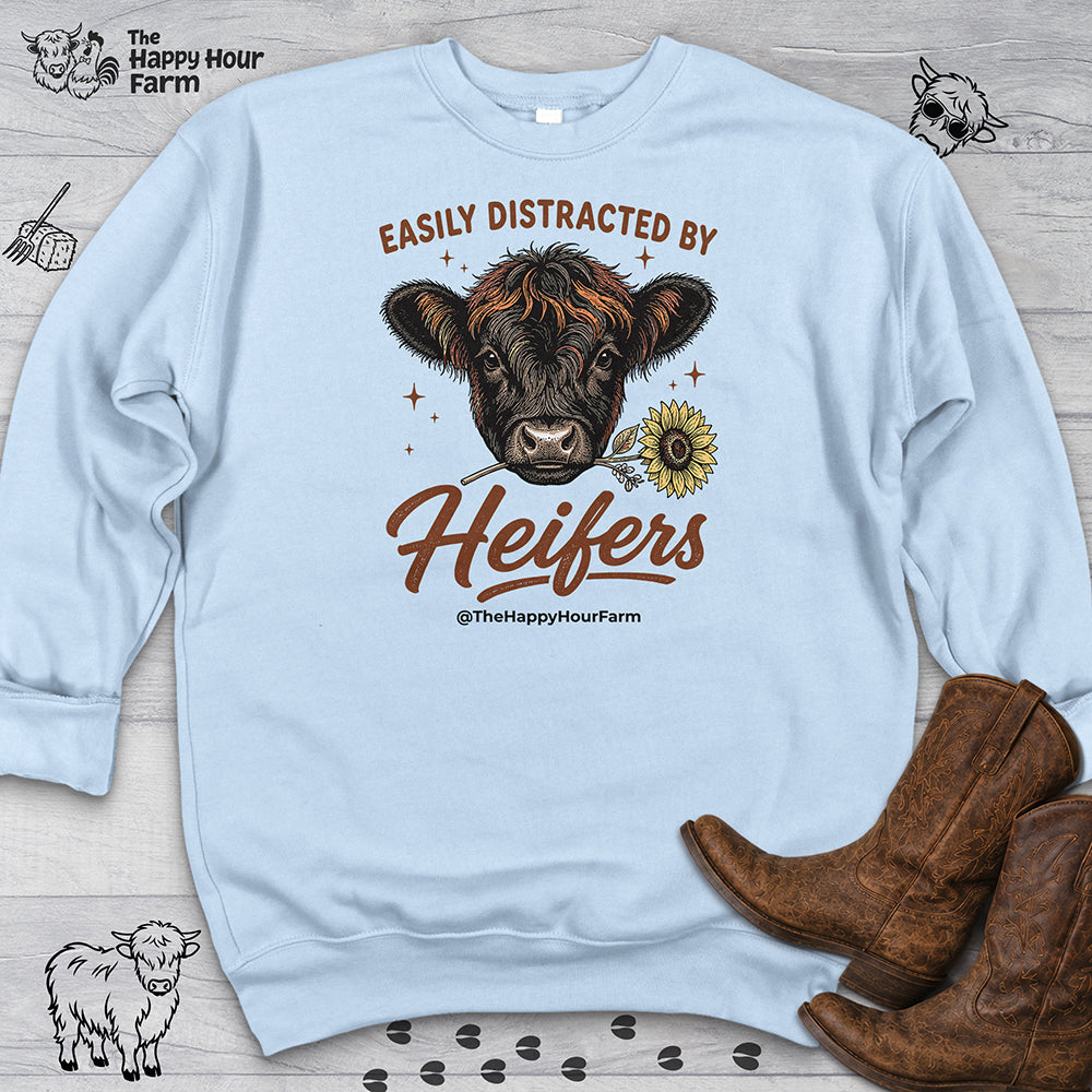 Easily Distracted by Heifer Sweatshirt