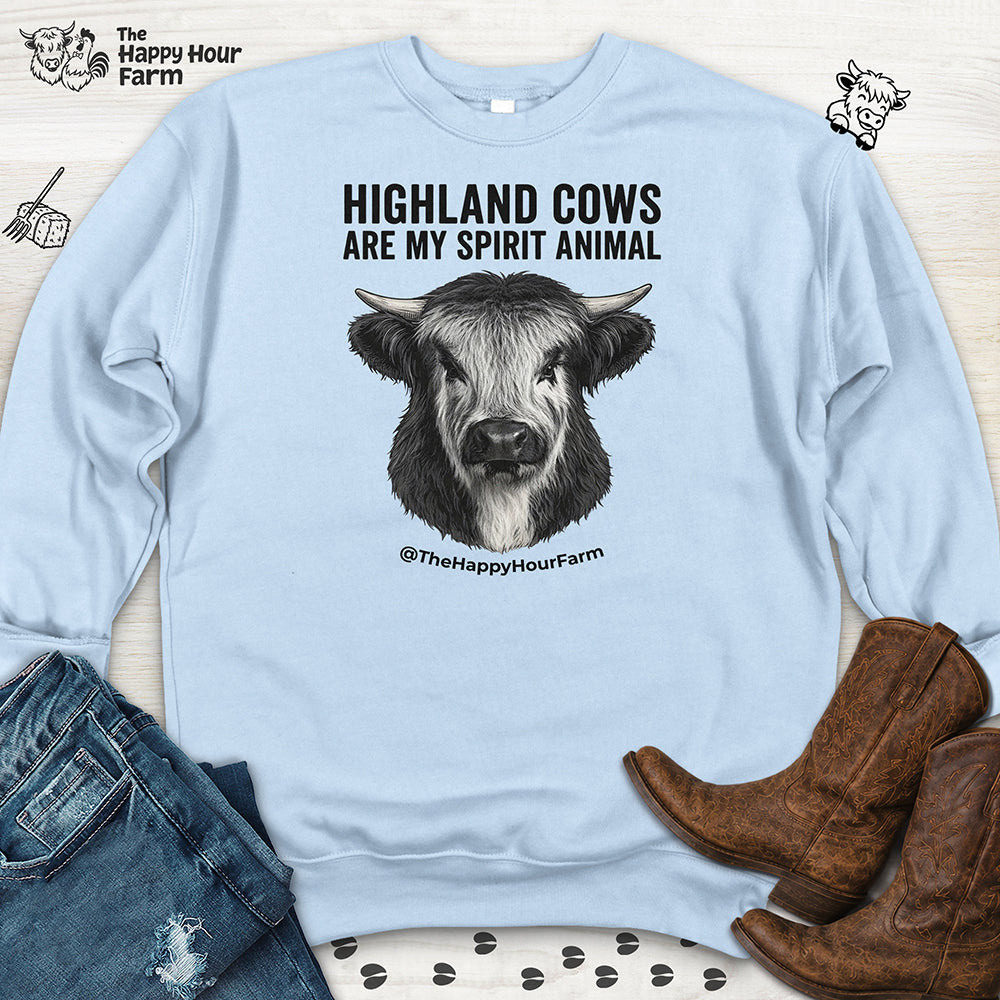 Highland Cows Are My Spirit Animal Sweatshirt