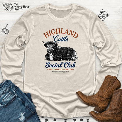 Highland Cattle Social Club Long Sleeve
