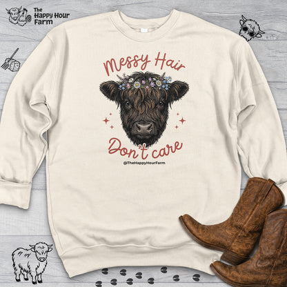 Messy Hair, Don't Care Sweatshirt