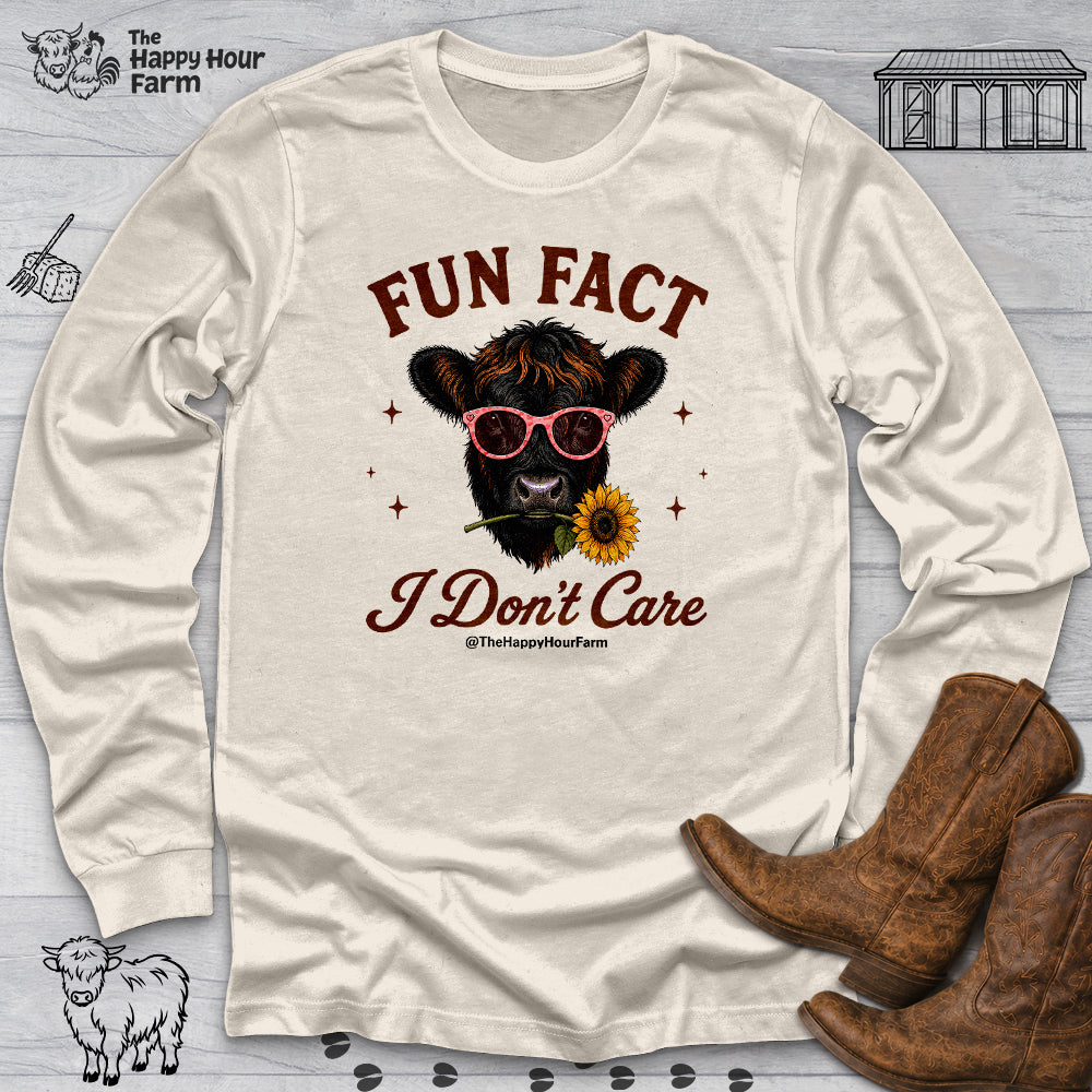 Fun Fact I Don't Care Long Sleeve