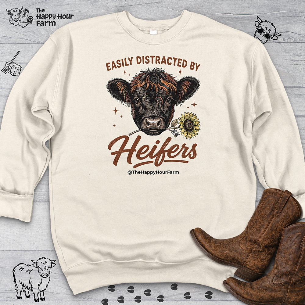 Easily Distracted by Heifer Sweatshirt