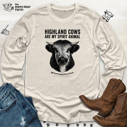 Highland Cows Are My Spirit Animal Long Sleeve