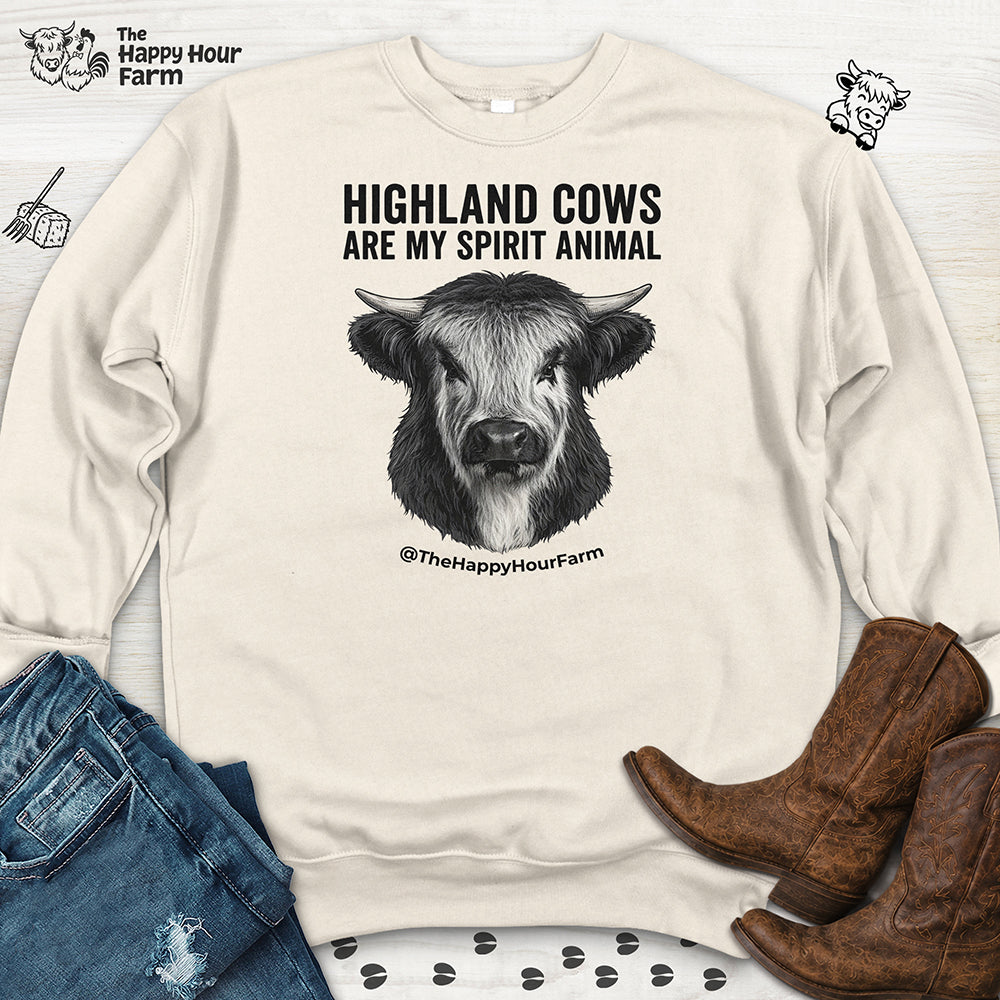 Highland Cows Are My Spirit Animal Sweatshirt