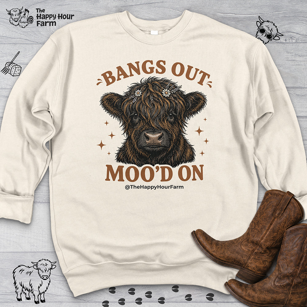 Bangs Out Moo'd On Sweatshirt