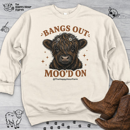 Bangs Out Moo'd On Sweatshirt