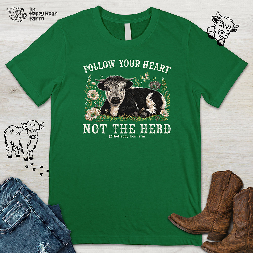 Follow Your Heart Not the Herd Unisex Tee