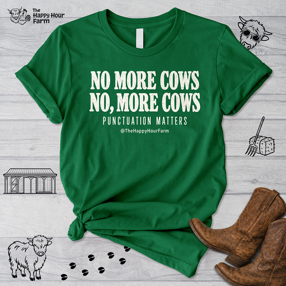 Punctuation Matters Cow Unisex Tee