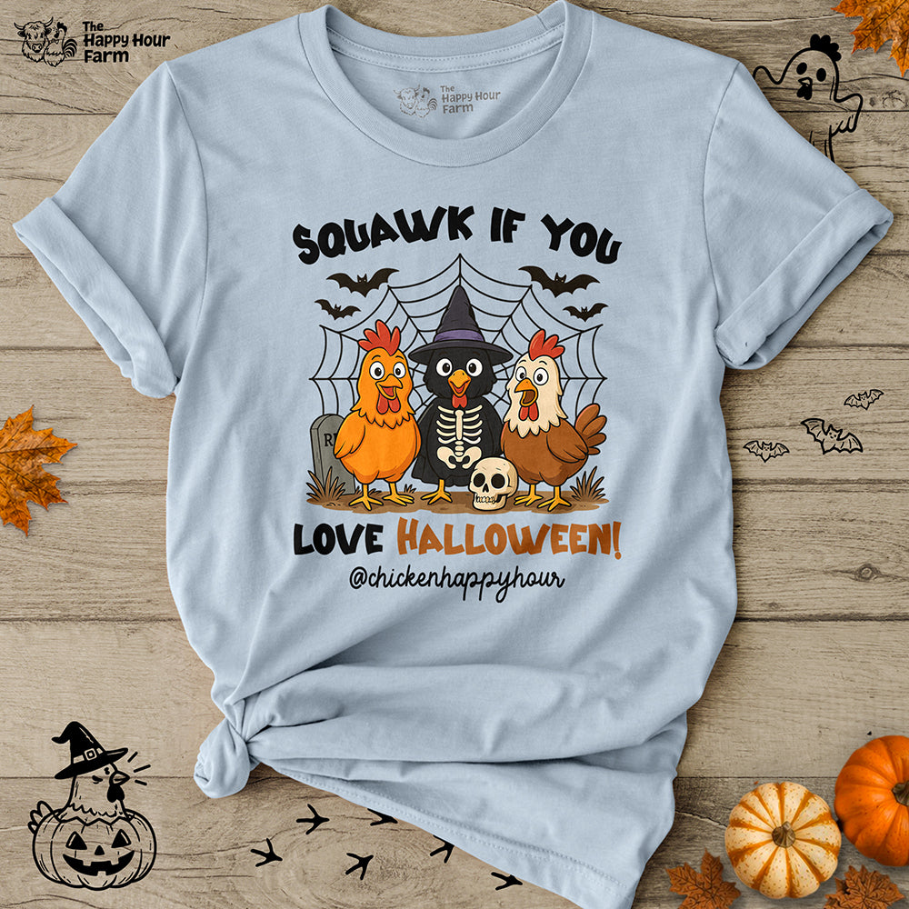 Squawk If You Love Halloween Unisex Tee