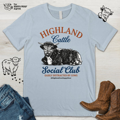 Highland Cattle Social Club Unisex Tee