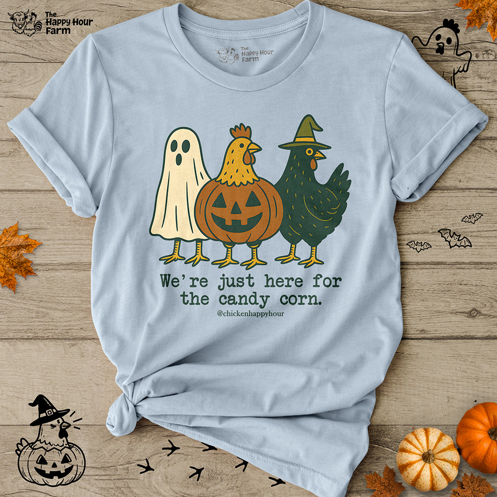 We're Just Here For the Candy Corn Unisex Tee