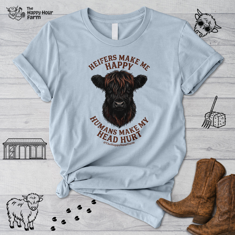 Heifer Маkе Me Happy Unisex Tee