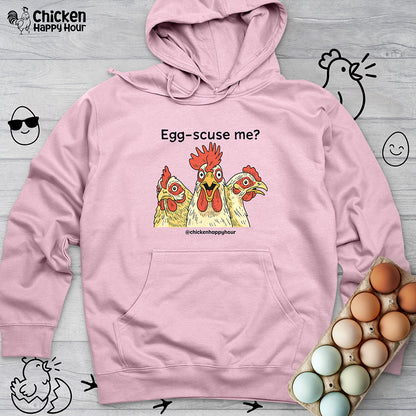 Egg-Scuse Me Hooded Sweatshirt
