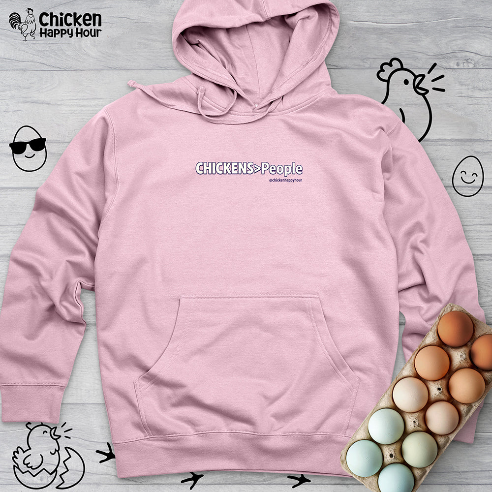 CHICKENS People Hooded Sweatshirt