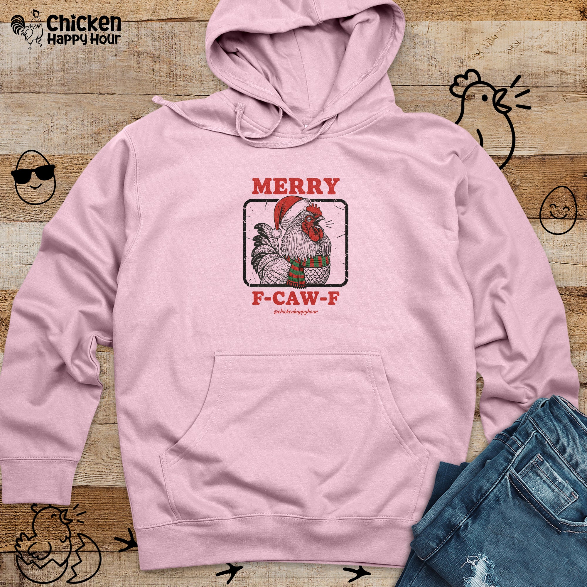 Merry F-Caw-F Hooded Sweatshirt