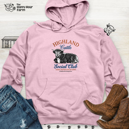Highland Cattle Social Club Hooded Sweatshirt