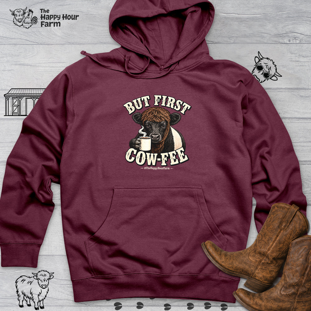 But First COW-FEE Hooded Sweatshirt