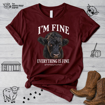 I'm Fine Everything Is Fine Unisex Tee