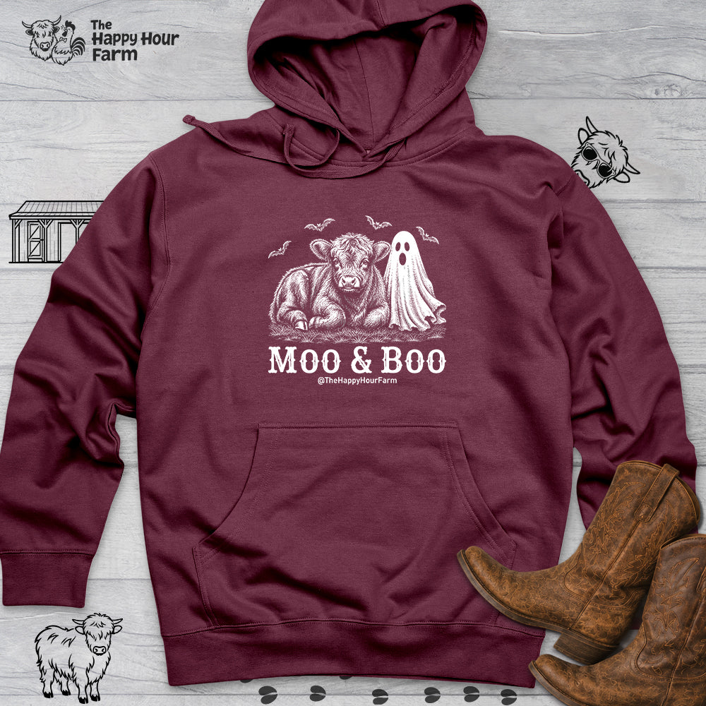 Moo & Boo Hooded Sweatshirt