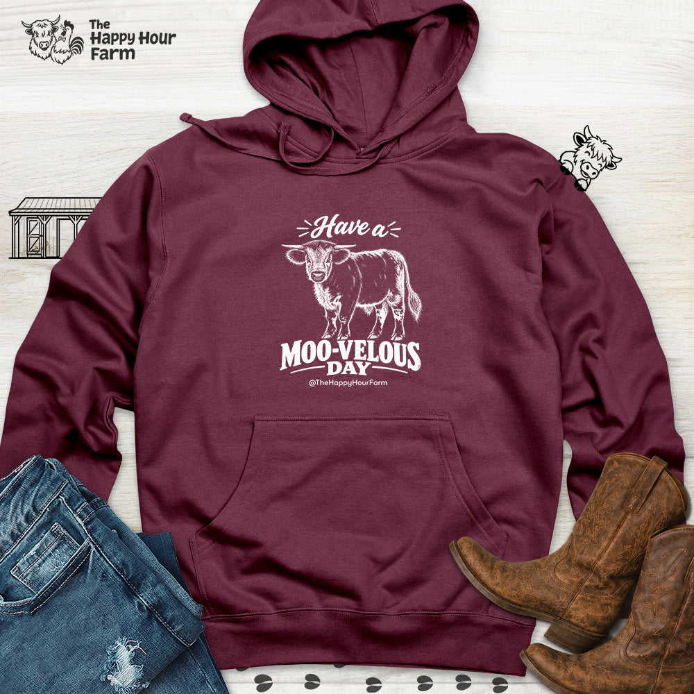 Have a MOO-VELOUS Day Hooded Sweatshirt