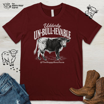 Udderly UN-BULL-IEVABLE Unisex Tee