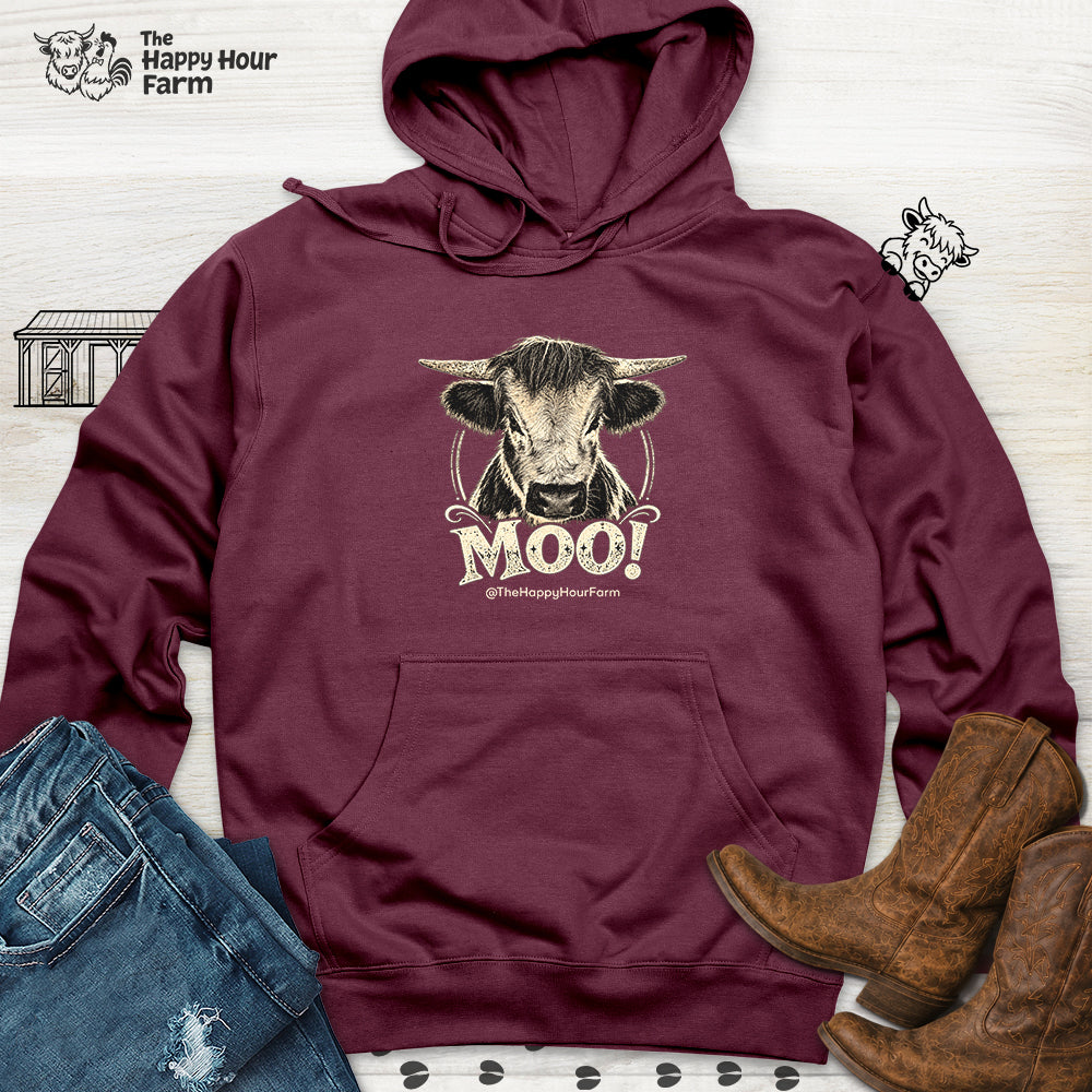 Moo! Hooded Sweatshirt
