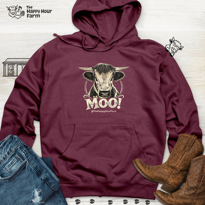 Moo! Hooded Sweatshirt