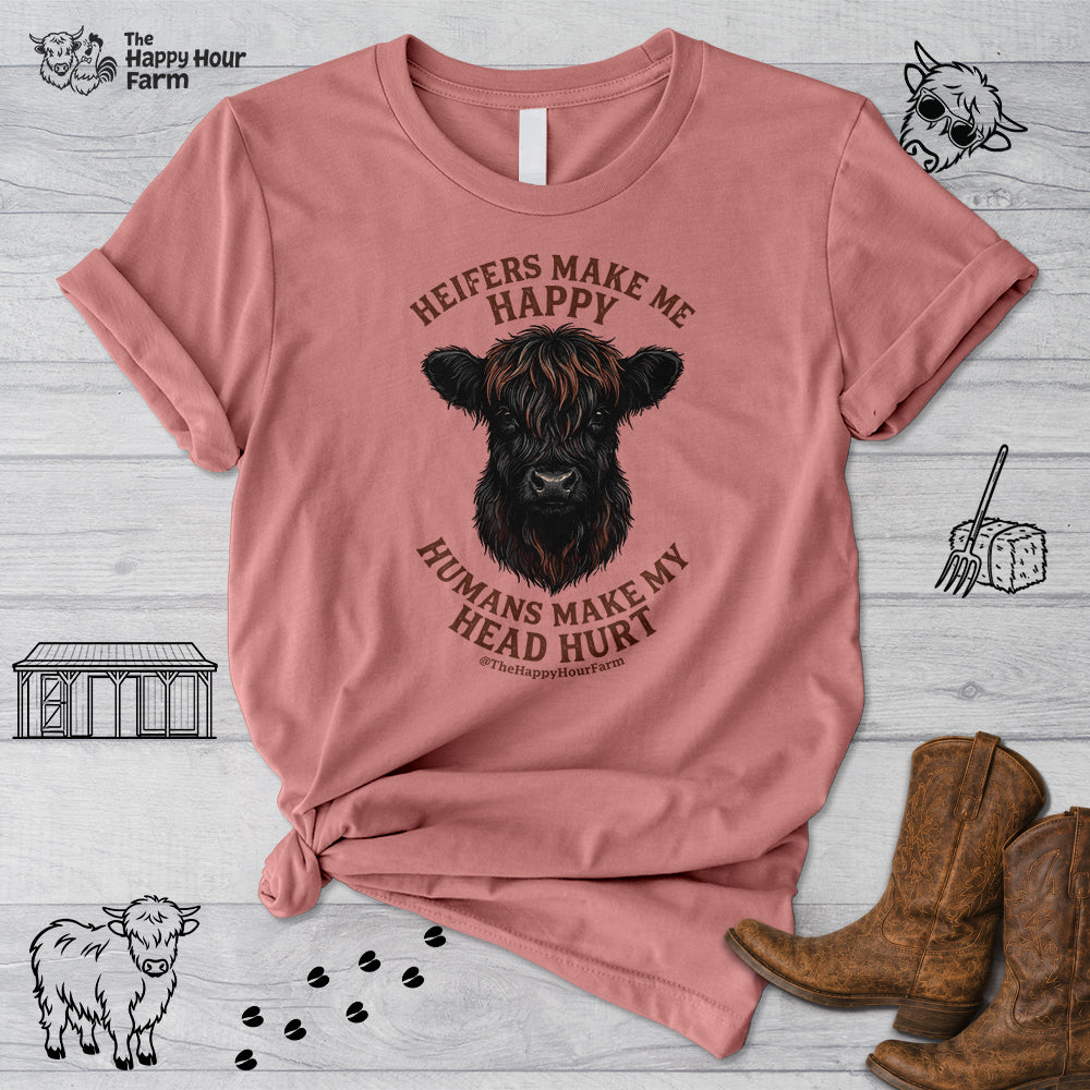 Heifer Маkе Me Happy Unisex Tee