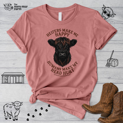 Heifer Маkе Me Happy Unisex Tee