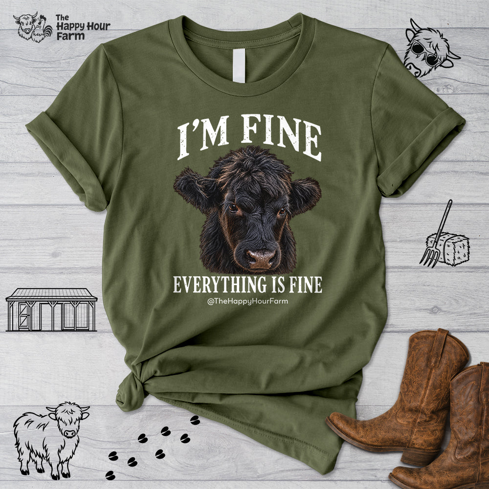 I'm Fine Everything Is Fine Unisex Tee