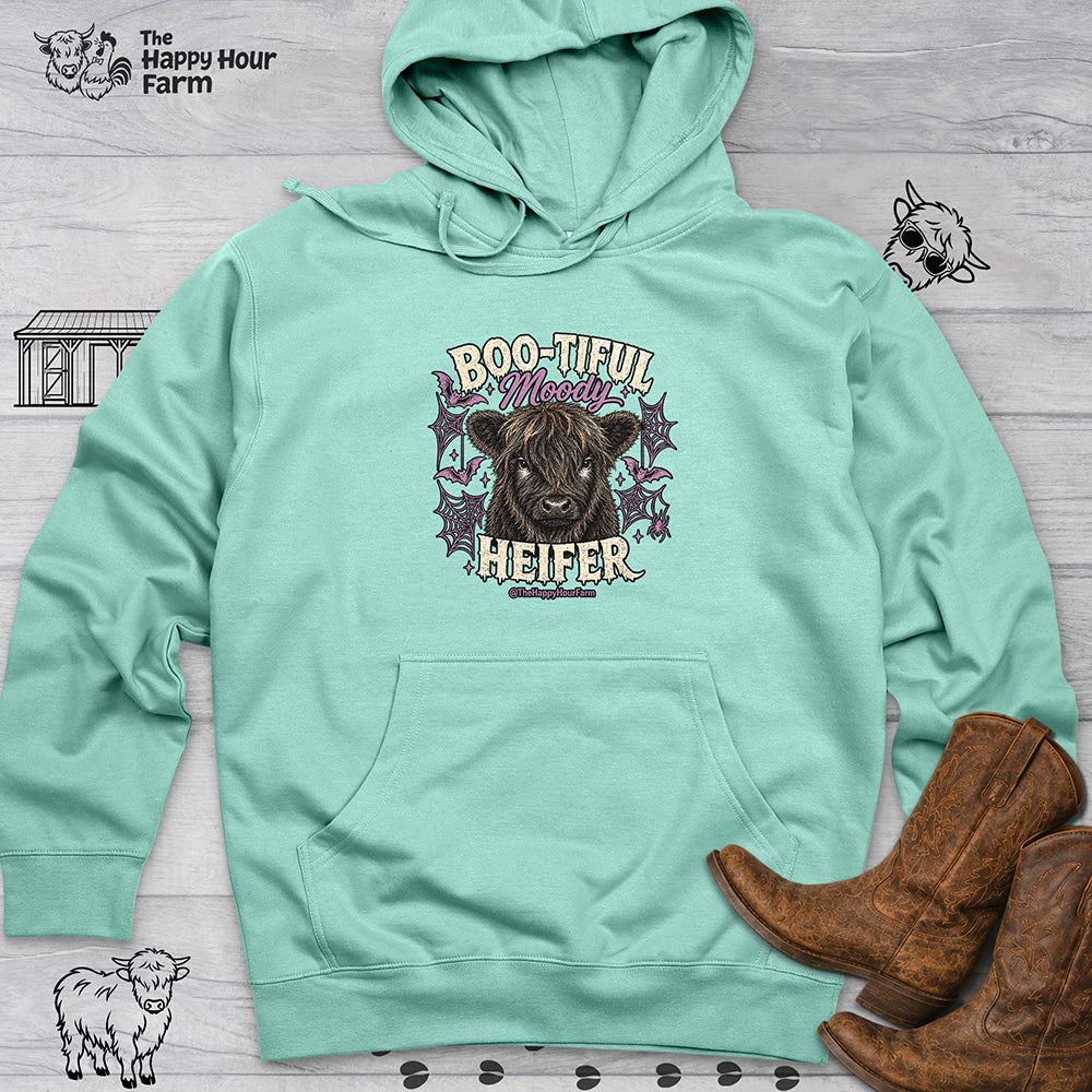 Bootiful Moody Heifer Hooded Sweatshirt
