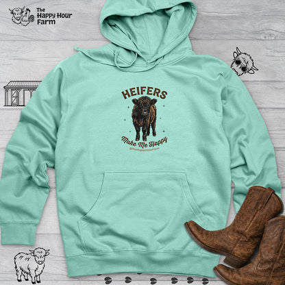 Heifers Make Me Happy Hooded Sweatshirt
