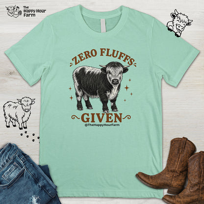 Zero Fluffs Given Unisex Tee