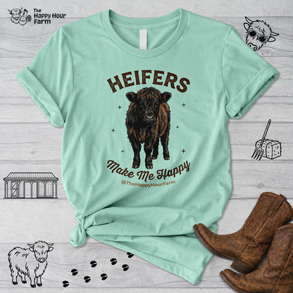 Heifers Make Me Happy Unisex Tee
