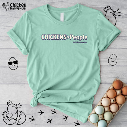 CHICKENS People Unisex Tee