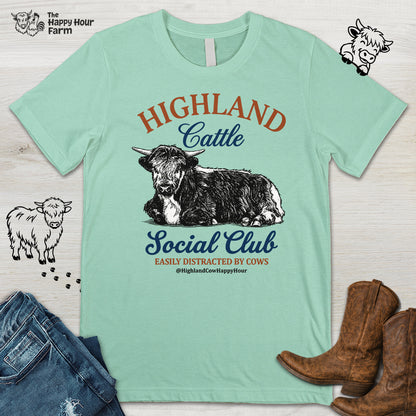 Highland Cattle Social Club Unisex Tee