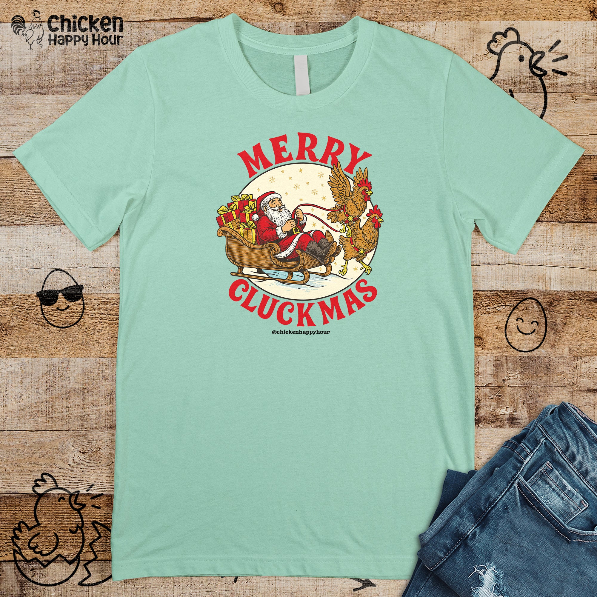 Merry Cluckmus Unisex Tee