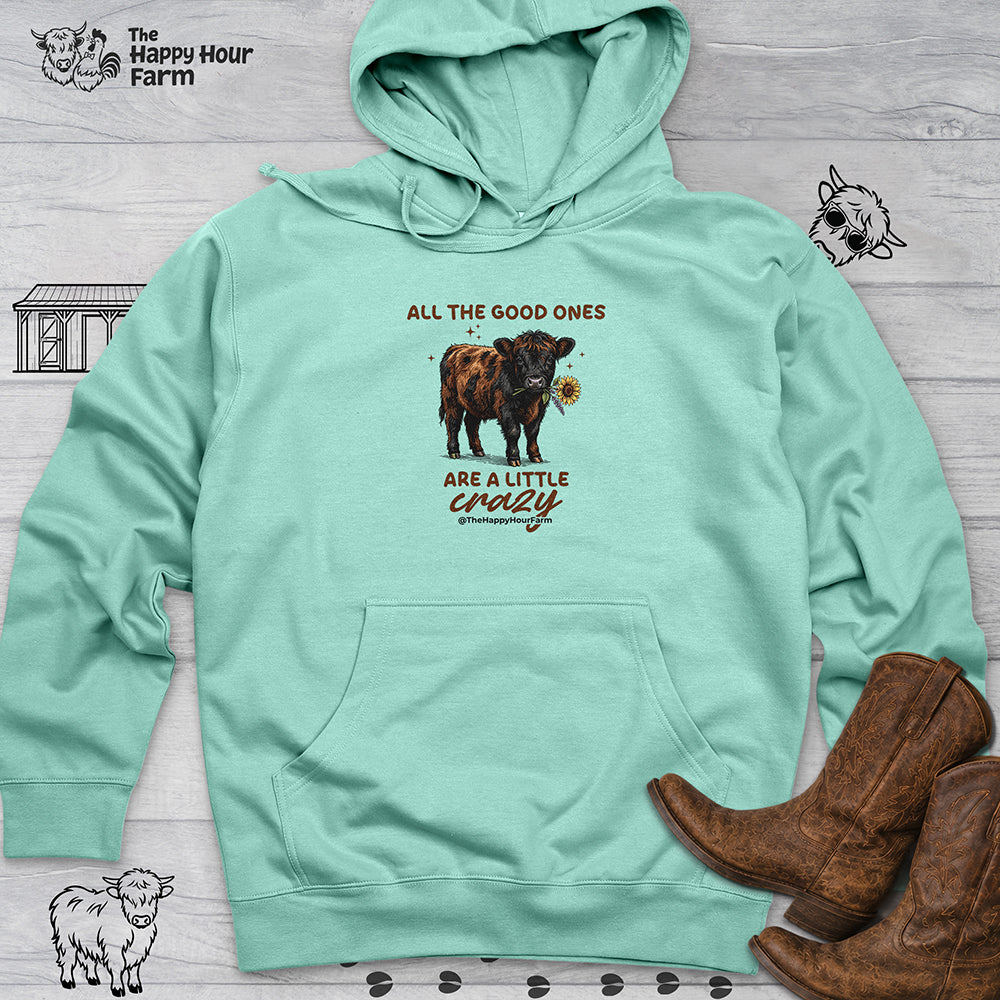 All the Good Ones Are a Little Crazy Hooded Sweatshirt