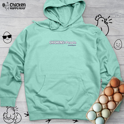 CHICKENS People Hooded Sweatshirt