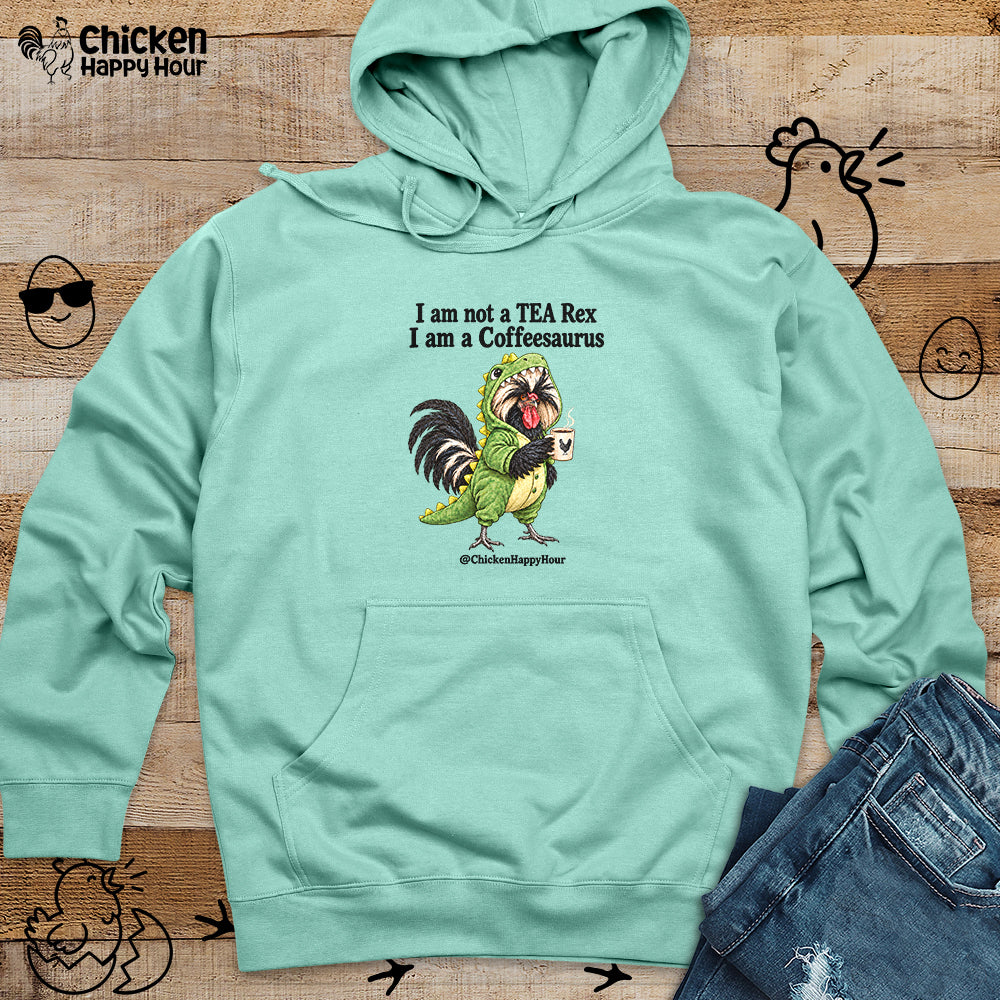 I Am a Coffeesaurus Hooded Sweatshirt