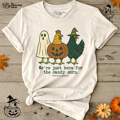 We're Just Here For the Candy Corn Unisex Tee