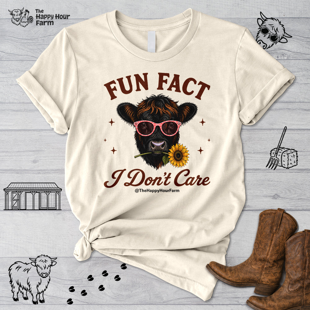 Fun Fact I Don't Care Unisex Tee