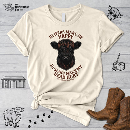 Heifer Маkе Me Happy Unisex Tee