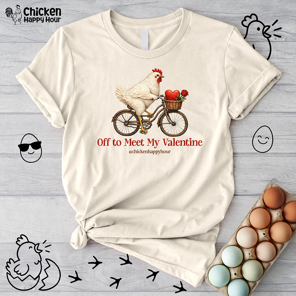 Off to Meet My Valentine Unisex Tee