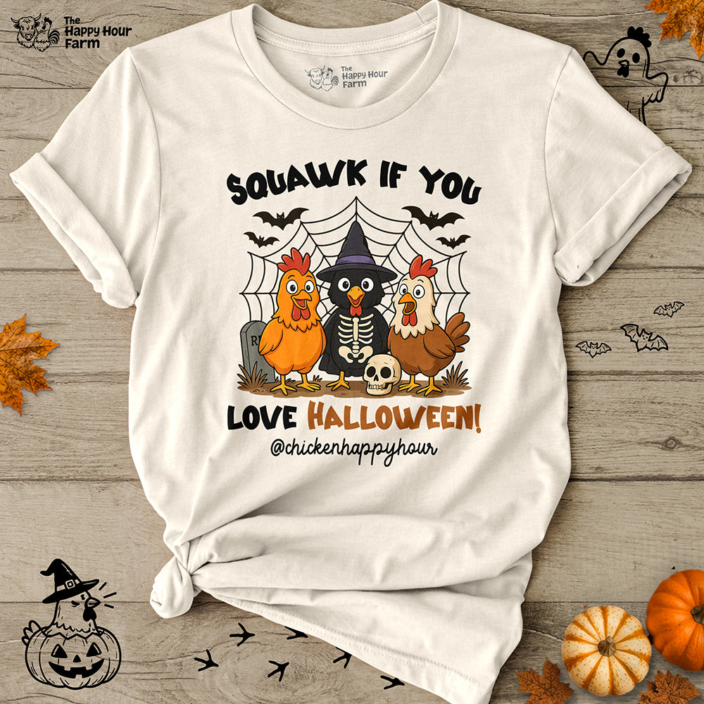 Squawk If You Love Halloween Unisex Tee