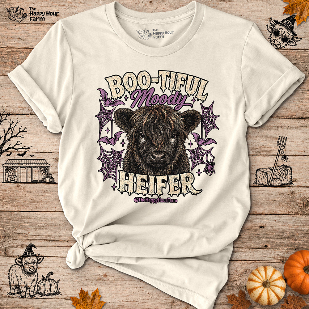 Bootiful Moody Heifer Unisex Tee