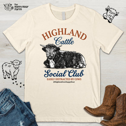 Highland Cattle Social Club Unisex Tee
