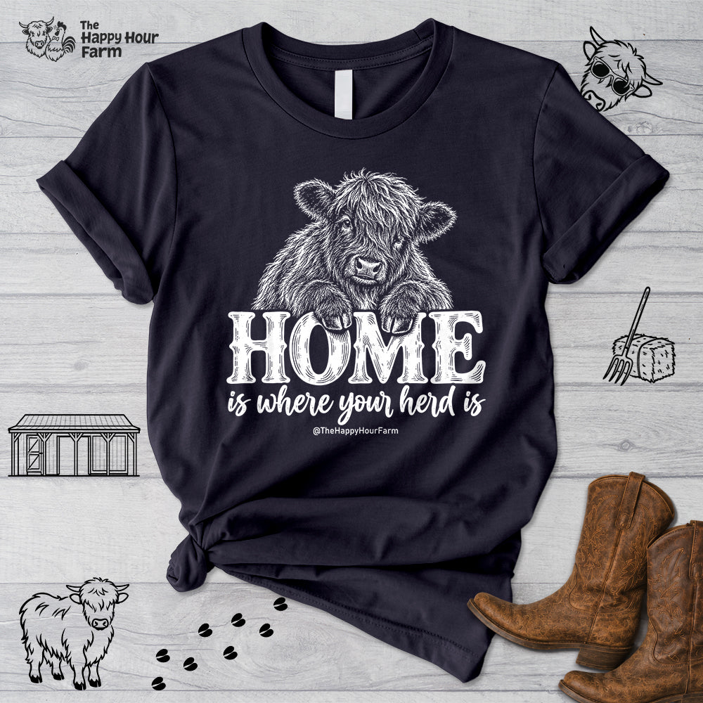 Home Is Where Your Herd Is Unisex Tee