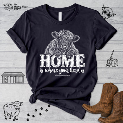 Home Is Where Your Herd Is Unisex Tee